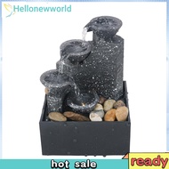 [Hello] Innovative Creative Flowing Water Fountain Feng Shui Luck Home Office Decoration Tabletop Caft