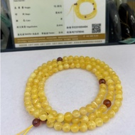 Eye Workshop Natural Small High Goods Russian Material Beeswax 108 Premium Beads 6mm+White Flower Wa