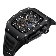 Richard Mille Style Mod Kit สำหรับ Apple Watch Series 8 7 45Mm 44Mm Aluminium Alloy Case Fluororubber Strap For I Watch 8 7 6 5 4 SE Watch Modification Accessories (ไม่รวมนาฬิกา)