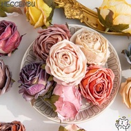 HECCEHBU 5PCS Bridal Bouquet, Handmade DIY Crafts Artificial Roses, Hot Simple Retro Wreath Making F
