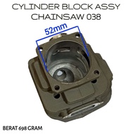 038 CYLINDER BLOCK ASSY 52MM CHAINSAW