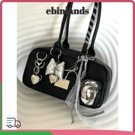 LUCKY-EBINLANDS Boston Shoulder Bag, Large Capacity JK Harajuku Ita Bag, Kawaii Casual Aesthetic Gru