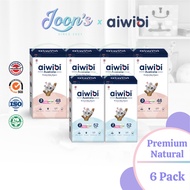 Aiwibi Baby Premium Natural Diapers Tape & Pants (6Pack)