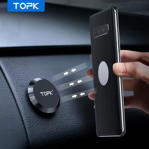 TOPK Magnetic Car Phone Holder Car Mount for Windshield and Dashboard Magnetic Wall Holder for for C