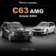 King Model 1/64 Mercedes-Benz C63 AMG Wagon Diecast car Car Model Simulation Alloy Diecast Car Child