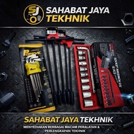 T-socket wrench 8mm 10mm 12mm 14mm shock wrench socket set 10Pcs + 9pcs L-shaped wrench