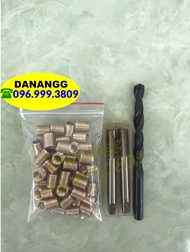 50 ren cấy 8x10 Đồng có taro và mũi khoan