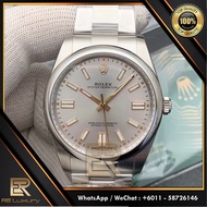 [TOP QUALITY] 0YSTER PERPETUAL GREY DIAL 126000 MEN WATCH LUXURY AUTOMATIC JAM TANGAN LELAKI