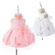 [42 Yuan Clearance Goods Free Hair Band] 050-Baby Dress Baby Swing Wine Wedding Dress Girl Flower Gi