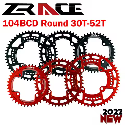 ZRACE Round Bike Chainring 104BCD 40 42 44 46 48T 50 52 tooth MTB bike mountain bike chain ring chai