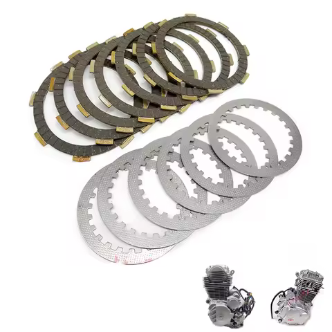 Motorcycle Engine Accessories Clutch Sheet Paper Based Steel Sheet 7PC and 6PC For ZS166FMM CB250-G 