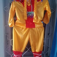 bisa cod baju kostum singa depok anak#baju adat sisingaan anak - - kuning xl