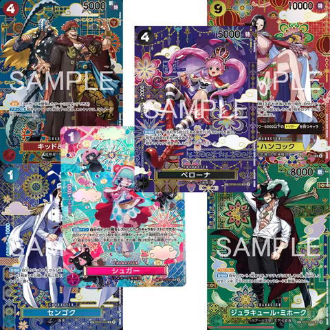 Diy One Piece Japanese Version Op14 Sp Series Card The Azure Sea Seven Hancock Perona Mihawk Sengoku