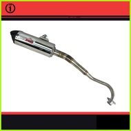 ∏ ℗ ◎ Top1 Racing Honda Xrm 125 Rs 125 Chrome Muffler Pipe Full Exhaust System Motorcycle Accessori