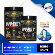 NPL Anabolic Whey with Creatine and GH (4.0 lbs / 2.0 lbs) - All in One Whey Protein for Sizing