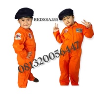 Children's jet pilot fighter plane uniform
