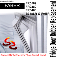 FABER Refrigerator Fridge Door Seal Gasket Rubber Replacement FR5582 FR2382 FR6483 B348LR-G-FABR  - 