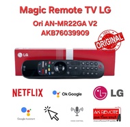 แท้ 100% LG Magic Remote TV Ori AN-MR22GA V2 AKB76039909 พ้อยเตอร์ + สั่งเสียง Google Assistant