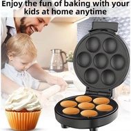 Cupcake Maker Electric Cupcake Machine 1000W Cake Pop Maker Non-Stick Surface Makes 7 Cup Cakes for 