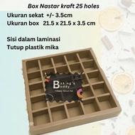 Kraft Nastar Box 25 holes 20x20x3.5 cm