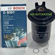100% BOSCH G8091 FUEL FILTER for 4G13/4G15 WIRA/SATRIA INJECTION G8091 made in Indonesia