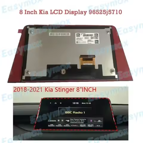 8 Inch LCD Display for Kia Stinger 2018 2019 2020 2021 Nav Radio Screen 96160M7070WK 96525j5710 Repa