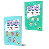 TRI Book Combo 300 First Sight Words For Kid - Volumes 1 and 2 - English For Children - MCBooks [Gra