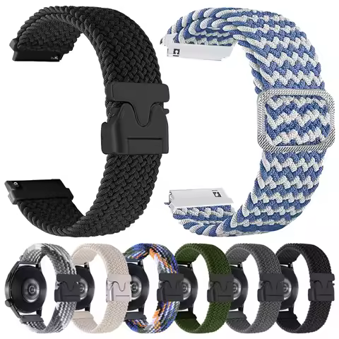 22mm Braided Strap for Xiaomi Watch Color 2 Nylon Band Mi Watch2 Pro/S3/S2/S1 Active/S4 Sport/Redmi 