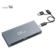 6 in 1 Simultaneous Read for CFast 2.0 USB C Card Reader for CFast/CF MS/SD TF/XD Storage Cards
