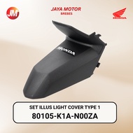 80105K1AN00ZA - License Plate Light Cover - Plastic Cover Set Illus Light Cover Type 1 deluxe Street