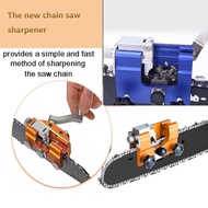 Lz Chainsaw Sharpener, Chainsaw Chain Sharpening Jig Kit with Crank, Grinding Head Posi