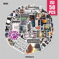 Oasis Band Sticker Pack 50pcs Vinyl Waterproof laptop Stickers Motorcycle Stickers rock Band Sticker