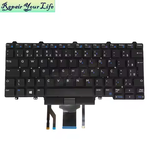 PT-BR Brazil Keyboards Backlight for Dell Latitude E5450 E7450 E5470 E5480 E5490 E5491 E5495 08NC1K 