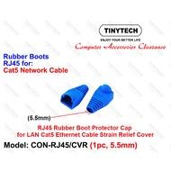 CAT 5 CAT 6 RJ45 Rubber Boot Protector Cap for LAN Cat5 Cat6 Ethernet Cable Strain Relief Cover