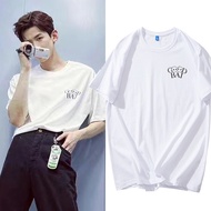 T-Shirt Clothes Short-Sleeved goodbai Loose Men Women White T-Shirt All-Match Couple Shirt Bai Jingt