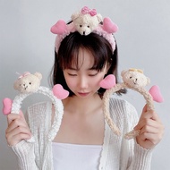 Cute Three-dimensional Baby Bottle Bear Headband Bear Wash Ear Headband Headband Hair Accessories Women