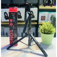 K28 Handheld Selfie Stick with Bluetooth - Sturdy Stand, folds up to 1m75