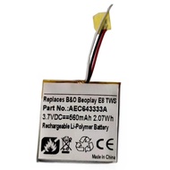 For B&O Beoplay E8 2nd Generation Bluetooth Headphones Battery AEC643333A 3 Wire