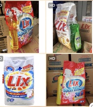 Bột giặt - Lix 5kg5 24h chanh hương nước hoa tặng chai rửa chén
