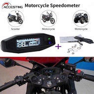 Universal Motorcycle LCD Digital RPM Speedometer Odometer Mini Motorcycle Meter Carburetor Meter Mot