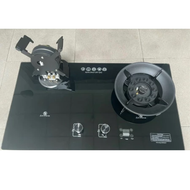 Bếp ga âm lật 10 đầu đốt khóa gas tự động hẹn giờ tắt bếp cao cấp