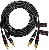 WORLDS BEST CABLES 5 Foot – Directional Quad High-Definition Audio Interconnect Cable Pair Custom Made Using Mogami 2534 Wire and Neutrik-Rean NYS Gold RCA Connectors