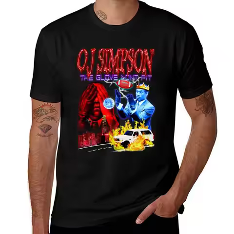 OJ Simpson - The Glove Dont Fit T-Shirt summer top cheap stuff Funny t-shirts Anime t-shirt designer