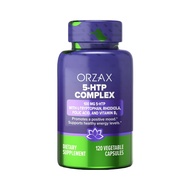 Orzax 5-HTP Complex 200mg Vitamin B2 Folic Acid Positive Mood Sleep 120 Capsules racepack.sg