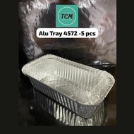 STAR Aluminium Foil Tray with Lid 4572-P Rectangle / Bekas Aluminium / Aluminium Tray Bakeri / 5pcs 