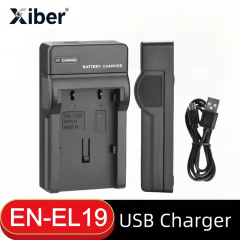 Xiber EN-EL19 EN EL19 Battery Charger for Nikon Coolpix S2500 S3100 S2600 W100 W150 S3300 S4300 S320