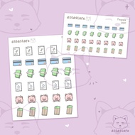 Finance Bills Savings Tracker Icon Functional Planner Sticker Sheet | Assastoreph