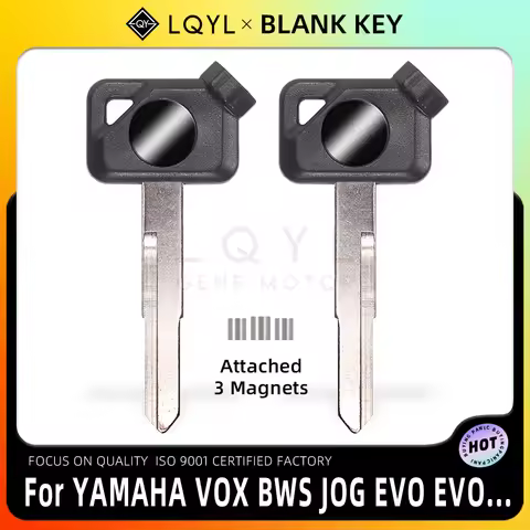 LQYL Blank Key Motorcycle Replace Uncut Keys For YAMAHA Magnet Anti-theft Lock VOX BWS JOG EVO ZR 50