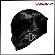 Helm Helmet Ruroc ATLAS 4.0 Liquid Carbon Black Full Face Motor