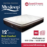 【 READY STOCK 】MySleep Back Comfort Orthopedic Spring Mattress - Single / Super Single / Queen / King